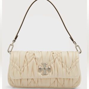 NWOT Tory Burch Small Kira Diamond Ruched Convertible Shoulder Bag